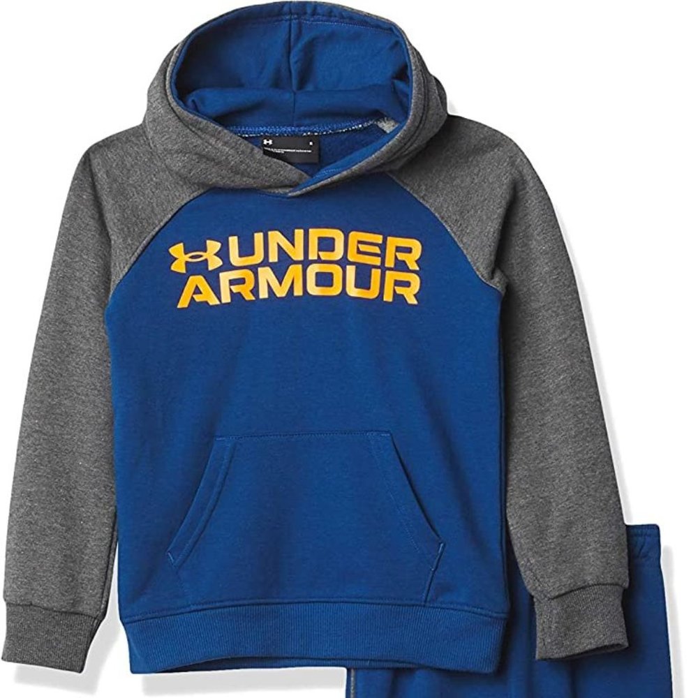 Under Armour Toddler Signature Hoodie‎ Pullover Sweatshirt Graphite Blue 4T New